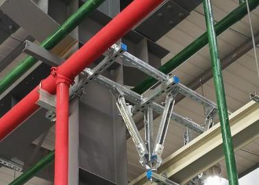 平原该抗震支架的整体式支吊架结构协调性好